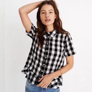 🌻Women’s Madewell Plaid Button Down Sz. S🌻